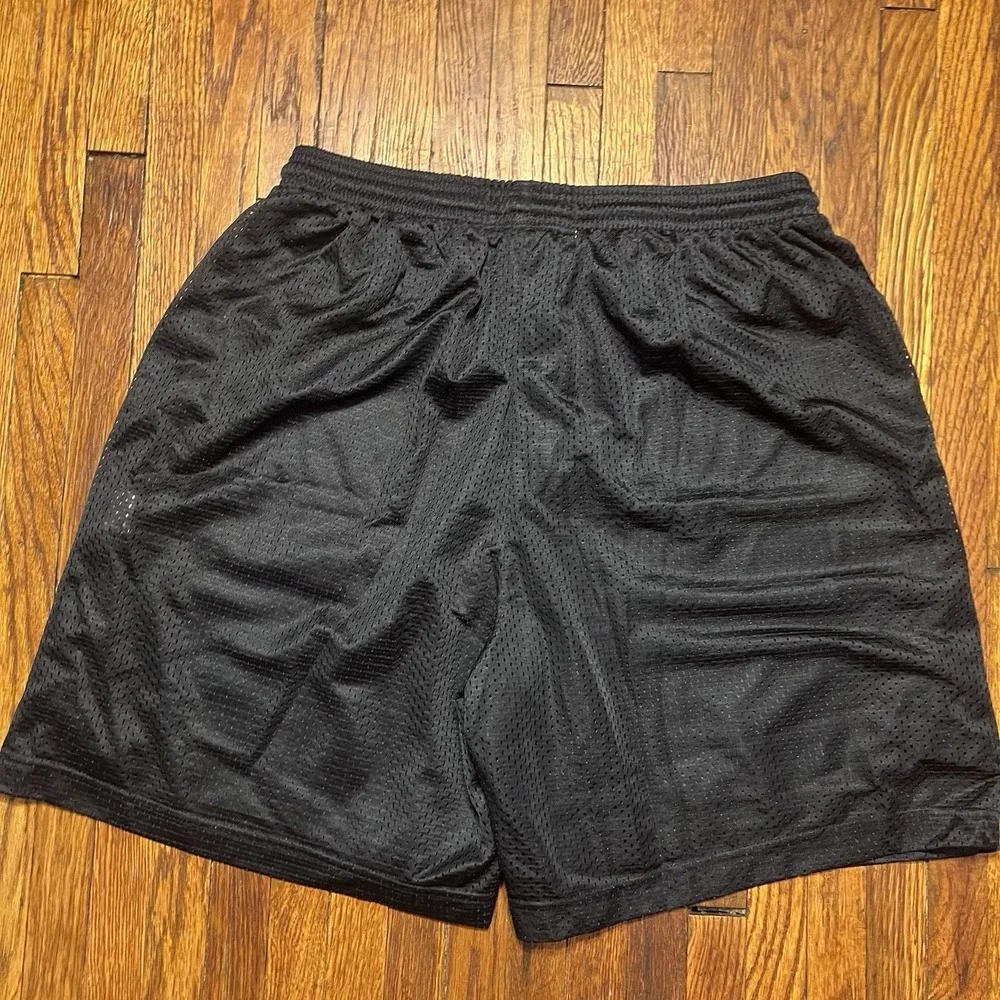 West Virginia University Sportek Shorts Size Medium Black Polyester Preowned